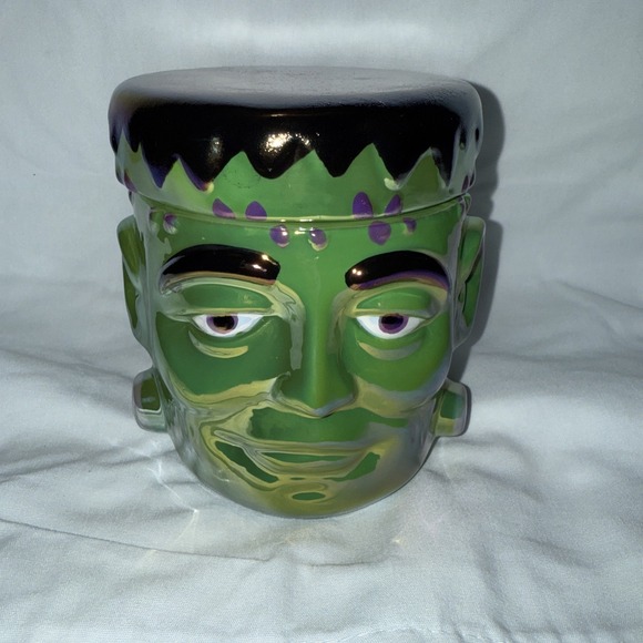 Martha‎ Stewart Halloween Bobbing For Apples Iridescent Frankenstein Candle - Picture 1 of 8